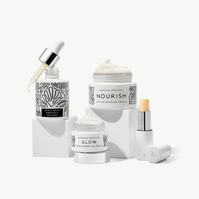 Naked & Thriving Hydration Heroes Set: Achieve A Healthy, Dewy, Supple Look In Transparent
