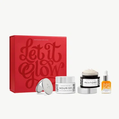 Naked & Thriving Luxe Hydration Set: Rescue Dry Skin In Transparent