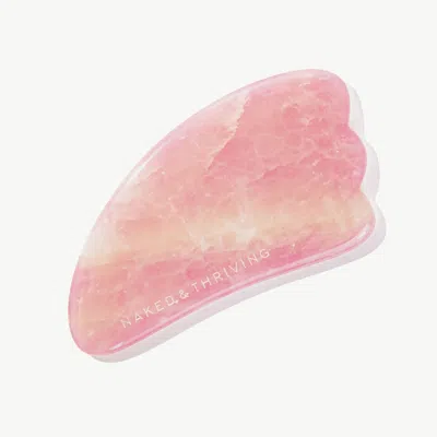 Naked & Thriving Pink Quartz Gua Sha: Sculpting Tool