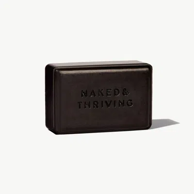 Naked & Thriving Purify Charcoal Cleansing Bar: Clarify And Refine Congested Skin In Black
