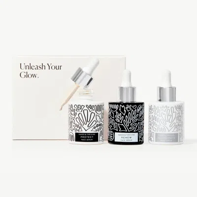 Naked & Thriving Radiant Serum Set: Protect, Renew, Illuminate