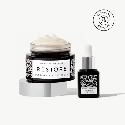 Naked & Thriving Smooth & Renewed Duo:target Wrinkles & Lock In Glow In Black