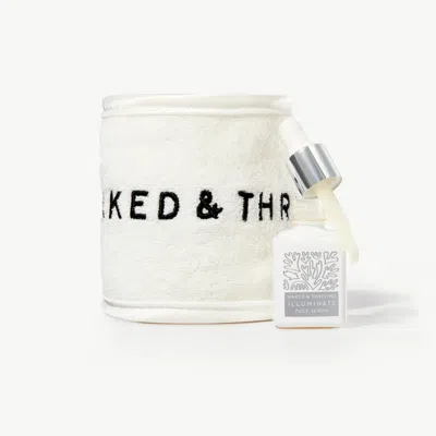 Naked & Thriving Spa Glow Duo: Mini Illuminate & Spa Headband In Transparent