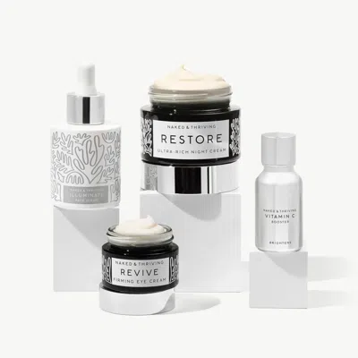 Naked & Thriving Sun Spot Corrector Set: Visibly Brighten Tone & Dark Circles In Transparent