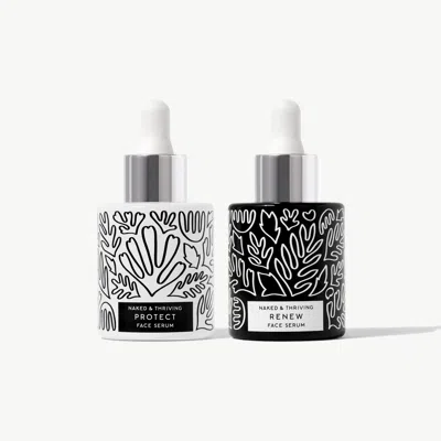 Naked & Thriving The Serum Set: Protect, Renew