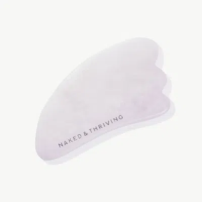 Naked & Thriving White Jade Gua Sha: Sculpting Tool