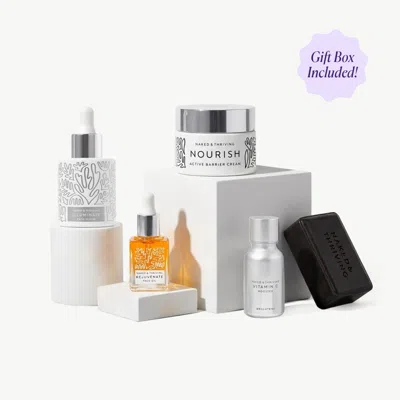 Naked & Thriving Wrinkle & Dark Spot Correcting Gift Set: For A Firm, Radiant Complexion In Transparent
