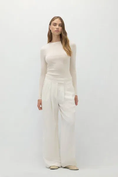 Naked Cashmere Amber Cashmere Crewneck In Ecru