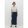 Naked Cashmere Aubrie Midi Skirt In Blue