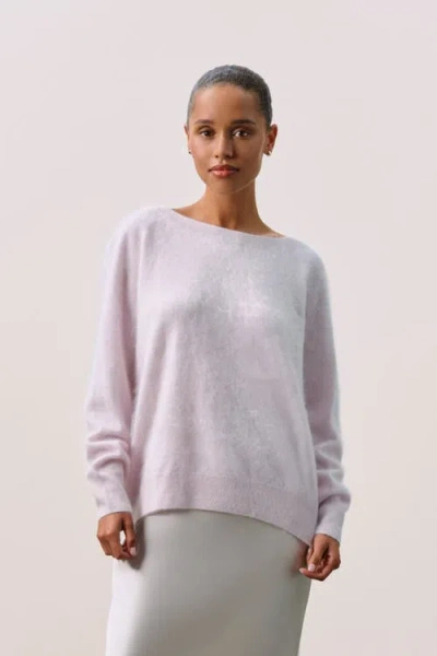 Naked Cashmere Brushed Crew Sweater In Neutral