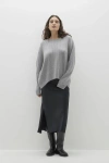 Naked Cashmere Campbell Ribbed Crewneck Cashmere Sweater In Gray