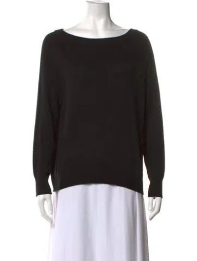 Pre-owned Naked Cashmere Cashmere Bateau Neckline Sweater In Black