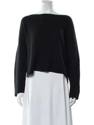 Pre-owned Naked Cashmere Cashmere Bateau Neckline Sweater In Blue