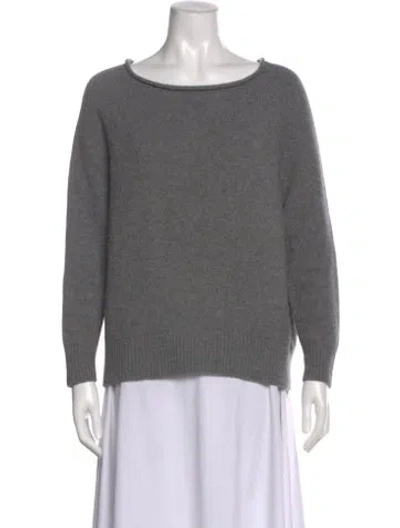 Pre-owned Naked Cashmere Cashmere Bateau Neckline Sweater In Gray