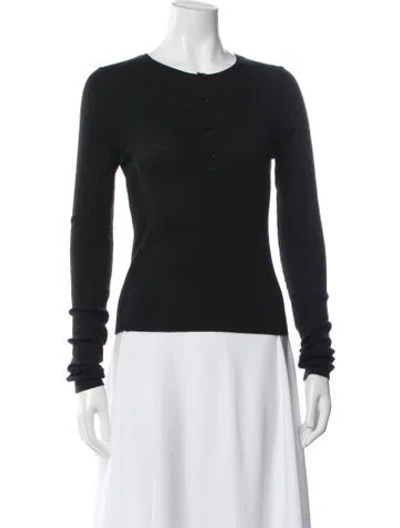 Pre-owned Naked Cashmere Cashmere Crew Neck Top In Black