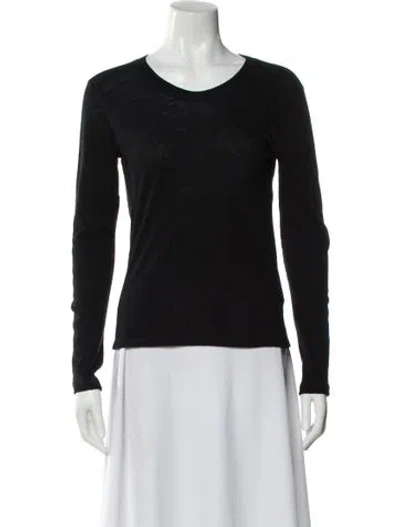 Pre-owned Naked Cashmere Cashmere Crew Neck T-shirt In Black