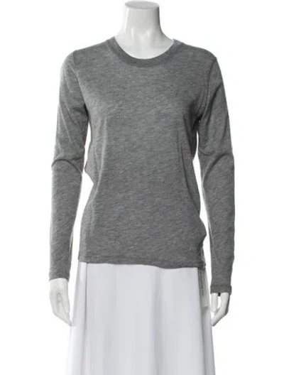 Pre-owned Naked Cashmere Cashmere Crew Neck T-shirt In Gray