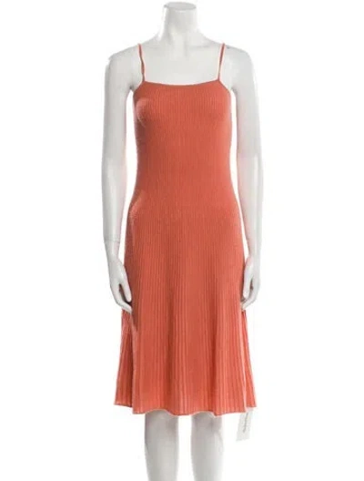 Pre-owned Naked Cashmere Cashmere Knee-length Dress In Orange