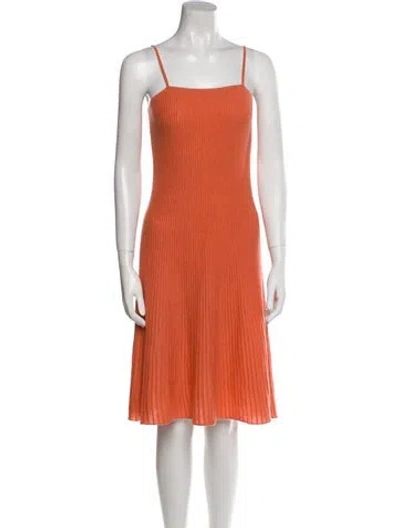 Pre-owned Naked Cashmere Cashmere Knee-length Dress In Orange