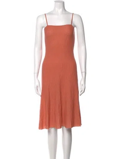 Pre-owned Naked Cashmere Cashmere Knee-length Dress In Orange