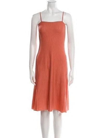 Pre-owned Naked Cashmere Cashmere Knee-length Dress W/ Tags In Orange