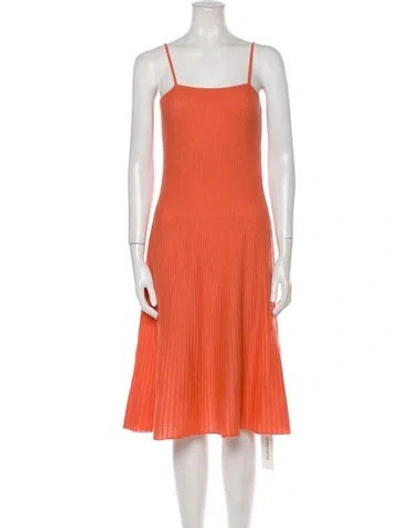 Pre-owned Naked Cashmere Cashmere Knee-length Dress W/ Tags In Orange
