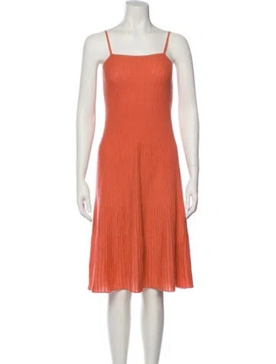 Pre-owned Naked Cashmere Cashmere Knee-length Dress W/ Tags In Orange