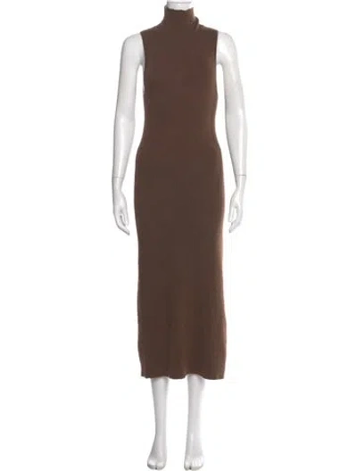 Pre-owned Naked Cashmere Cashmere Long Dress In Brown