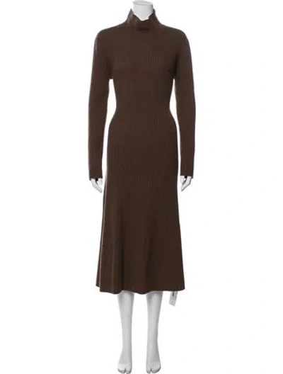 Pre-owned Naked Cashmere Cashmere Long Dress In Brown