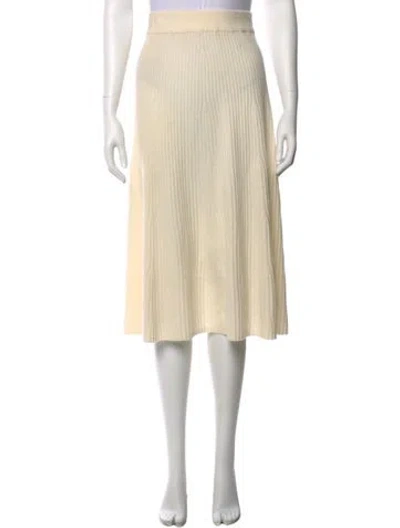 Pre-owned Naked Cashmere Cashmere Midi Length Skirt In Neutral