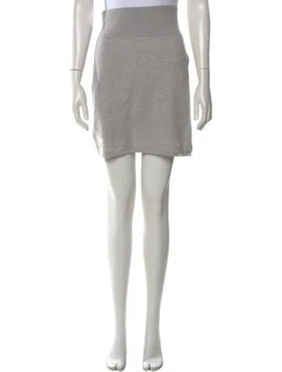 Pre-owned Naked Cashmere Cashmere Mini Skirt W/ Tags In Gray