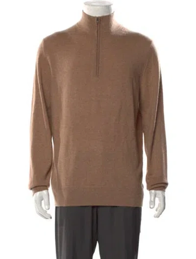 Pre-owned Naked Cashmere Cashmere Mock Neck Pullover In Brown