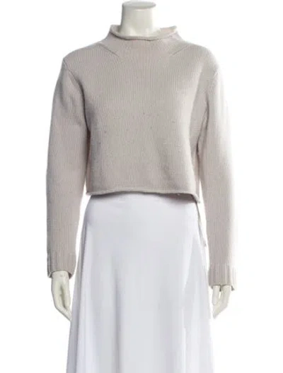 Pre-owned Naked Cashmere Cashmere Mock Neck Sweater In Neutral