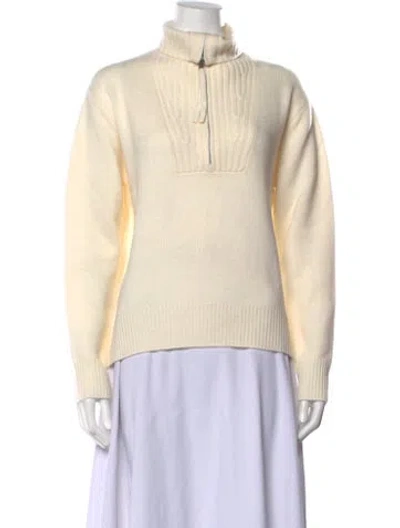 Pre-owned Naked Cashmere Cashmere Mock Neck Sweater In Neutrals