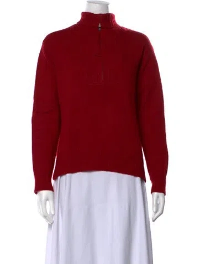 Pre-owned Naked Cashmere Cashmere Mock Neck Sweater In Red