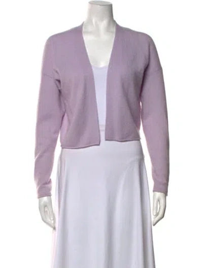 Pre-owned Naked Cashmere Cashmere Open Front Sweater In Purple