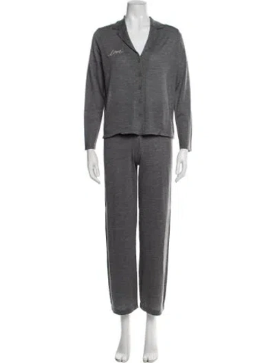 Pre-owned Naked Cashmere Cashmere Pajamas W/ Tags In Grey