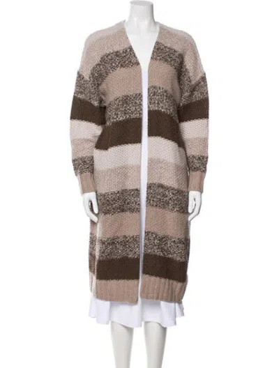 Pre-owned Naked Cashmere Cashmere Striped Jacket In Brown