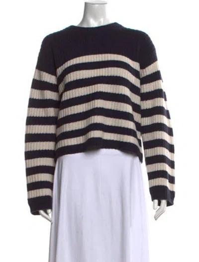 Pre-owned Naked Cashmere Cashmere Striped Sweater In Blue