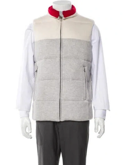 Pre-owned Naked Cashmere Cashmere Striped Vest W/ Tags In Gray