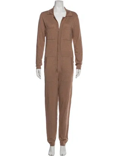 Pre-owned Naked Cashmere Cashmere V-neck Jumpsuit In Neutral