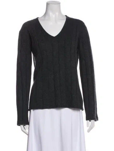 Pre-owned Naked Cashmere Cashmere V-neck Sweater In Gray