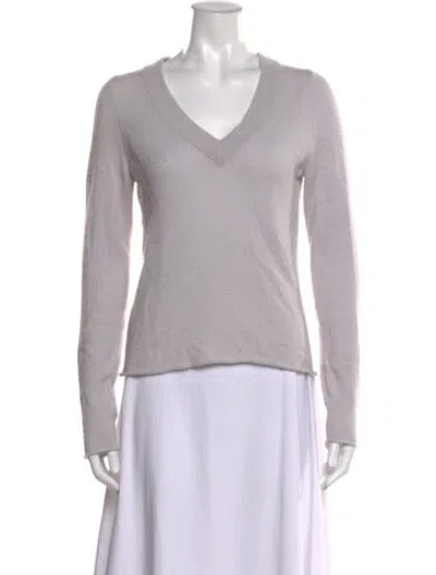 Pre-owned Naked Cashmere Cashmere V-neck Sweater In Gray