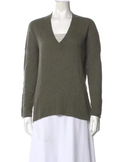 Pre-owned Naked Cashmere Cashmere V-neck Sweater In Green