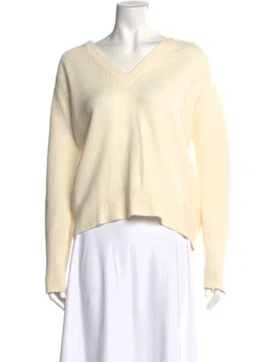 Pre-owned Naked Cashmere Cashmere V-neck Sweater In Neutral