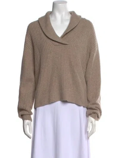 Pre-owned Naked Cashmere Cashmere V-neck Sweater In Neutral