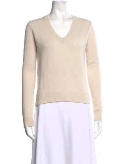 Pre-owned Naked Cashmere Cashmere V-neck Sweater In Neutrals