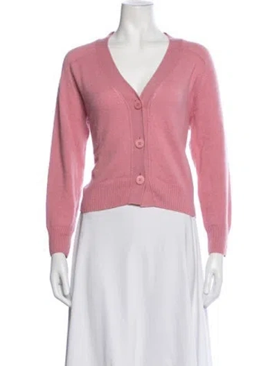 Pre-owned Naked Cashmere Cashmere V-neck Sweater In Pink