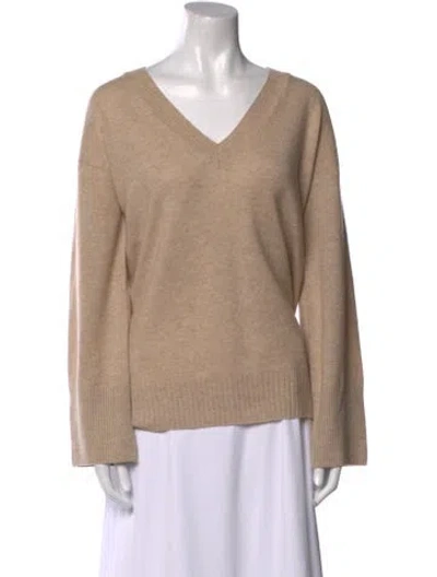 Pre-owned Naked Cashmere Cashmere V-neck Sweater W/ Tags In Neutral