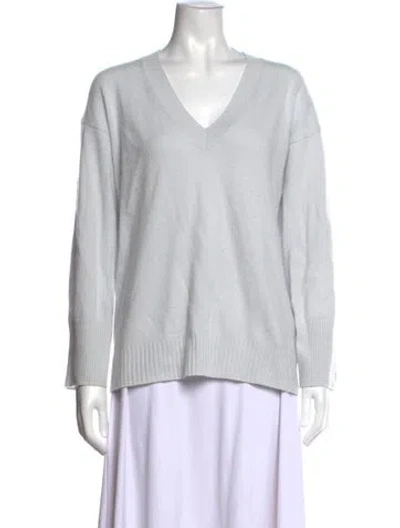 Pre-owned Naked Cashmere Cashmere V-neck Sweater In White